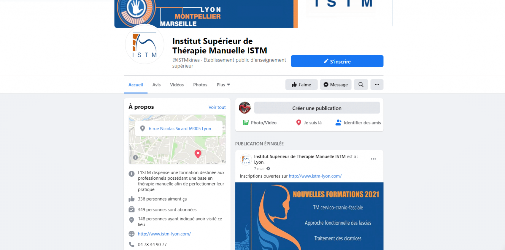page facebook ISTM