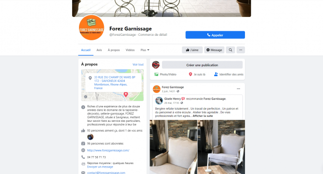 page facebook forez garnissage