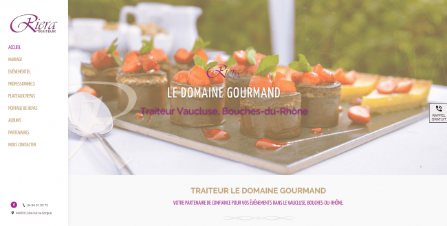 site vitrine le domaine gourmand