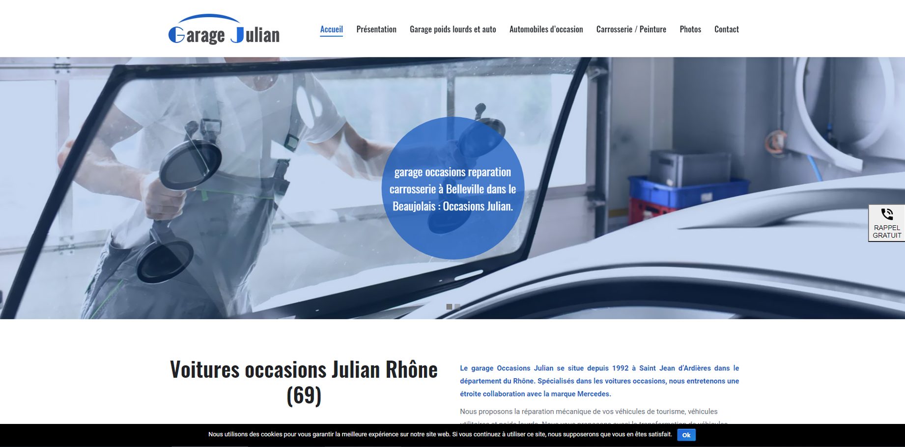 Site vitrine OCCASIONS JULIAN - Kalitys